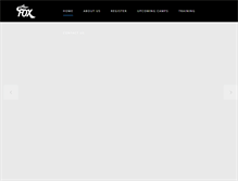 Tablet Screenshot of foxschoolofhockey.com